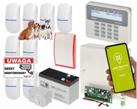 SATEL PERFECTA Alarm System 8 PET detektorov GSM SMS modul APKA Android IOS
