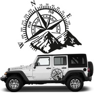 NÁLEPKA NA AUTO KOMPAS HORY OFFROAD 60x50 NÁLEPKA NA AUTO KOMPAS HORY OFFROAD 60x50