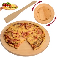 OTOČNÁ doska VZOR 30 cm na pizzu, syry, chuťovky + STIERKA ZDARMA! OTOČNÁ doska VZOR 30 cm na pizzu, syry, chuťovky + STIERKA ZDARMA!