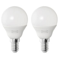 IKEA SOLHETTA LED žiarovka E14 470 lumenov 2 kusy IKEA SOLHETTA LED žiarovka E14 470 lumenov 2 kusy
