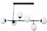 STROPNÉ ZÁVESNÉ LAMPY, ČIERNY LED GUĽOVÝ LUSTER STROPNÉ ZÁVESNÉ LAMPY, ČIERNY LED GUĽOVÝ LUSTER