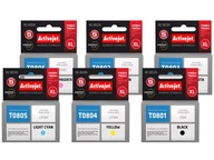 6X ATRAMENTY ACTIVEJET PRE EPSON P50 PX650 PX720 PX730 PX700 PX710 T0801-T0806 6X ATRAMENTY ACTIVEJET PRE EPSON P50 PX650 PX720 PX730 PX700 PX710 T0801-T0806