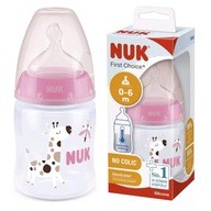 NUK ANTIKOLICKÁ FĽAŠA SO SNÍMAČOM 150ml 0m+ NUK ANTIKOLICKÁ FĽAŠA SO SNÍMAČOM 150ml 0m+