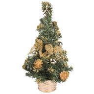 Ozdobný zlatý vianočný stromček na VIANOCE ako živý 25cm