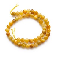 Prírodné korálky Zlaté tigerové oko, trieda A, kolo 4 mm, 43 ks/19cm/vlákno Prírodné korálky Zlaté tigerové oko, trieda A, kolo 4 mm, 43 ks/19cm/vlákno