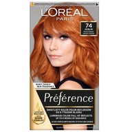 LOREAL Preference Hair Dye Permanent Color 74 Mango Intense Copper LOREAL Preference Hair Dye Permanent Color 74 Mango Intense Copper