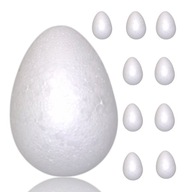 Vajíčko 15 cm polystyrénové vaječné vaječné vajcia sada 10ks Vajíčko 15 cm polystyrénové vaječné vaječné vajcia sada 10ks
