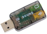 Zvuková karta 5.1 3D hudobný JACK 3,5 mm pre USB