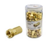 Zástrčka F Megasat pozlátená skrutkovacia 7,3/20mm -100ks Zástrčka F Megasat pozlátená skrutkovacia 7,3/20mm -100ks