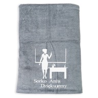 Darček pre učiteľa, personalizovaný uterák s výšivkou, 70x140 cm Darček pre učiteľa, personalizovaný uterák s výšivkou, 70x140 cm
