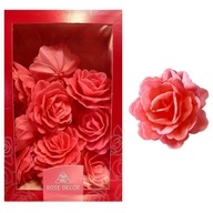 Cake Flowers Chinese Pink Rose Large 15 ks Cake Flowers Chinese Pink Rose Large 15 ks