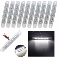 10 ks SVIETIDLO 9 LED 12V 24V BIELA BIELA 10 ks SVIETIDLO 9 LED 12V 24V BIELA BIELA