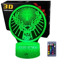 3D LED USB nočná lampa Jagermeister Jager 3D LED USB nočná lampa Jagermeister Jager