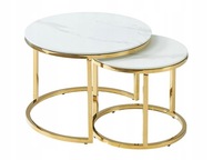 SET STOLÍKOV MUSE II, EFEKT BIELEHO MRAMORU/ZLATÝ SIGNÁL SET STOLÍKOV MUSE II, EFEKT BIELEHO MRAMORU/ZLATÝ SIGNÁL