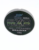 Zázračná ryba ZELENÝ vrkoč x8 0,08 mm 1 cievka x 300M Zázračná ryba ZELENÝ vrkoč x8 0,08 mm 1 cievka x 300M