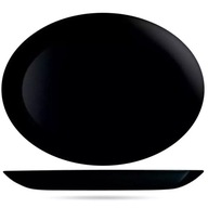 Diwali Luminarc oválny tanier 33 cm čierny