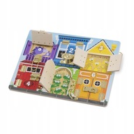 Vzdelávacia rada Melissa a Doug Door Locks Vzdelávacia rada Melissa a Doug Door Locks