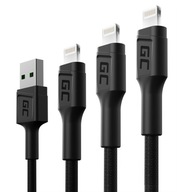 Sada 3x USB to Lightning kábel 0,3m 1,2m 2m pre iPhone SE 11 12 13 14 PRO Sada 3x USB to Lightning kábel 0,3m 1,2m 2m pre iPhone SE 11 12 13 14 PRO