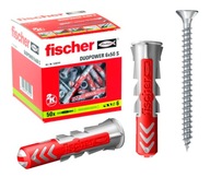 Hmoždinky Fischer DuoPower 6x50 + skrutky 50ks Hmoždinky Fischer DuoPower 6x50 + skrutky 50ks