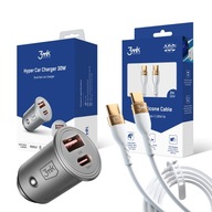 Autonabíjačka 3mk 30W + USB-C kábel 100W 2m Autonabíjačka 3mk 30W + USB-C kábel 100W 2m