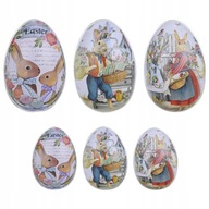 Candy Jar Kovové dózy v tvare vajíčka Candy Jar Kovové dózy v tvare vajíčka