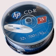 CD-R HP 700MB 52x - 25 kusov