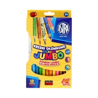Dúhové ceruzky Jumbo Astra 12 farieb