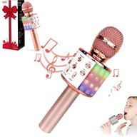 BEZDRÔTOVÝ KARAOKE MIKROFÓN PRE DOSPELÝCH A DETI, ružové zlato premium BEZDRÔTOVÝ KARAOKE MIKROFÓN PRE DOSPELÝCH A DETI, ružové zlato premium