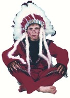 INDICKÝ outfit Apache prevlek 122-128 červený INDICKÝ outfit Apache prevlek 122-128 červený