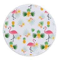 okrúhla plážová osuška z mikrovlákna Flamingo tl okrúhla plážová osuška z mikrovlákna Flamingo tl