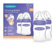 Lansinoh Fľaša na kŕmenie s cumlíkom S 2x160 ml Lansinoh Fľaša na kŕmenie s cumlíkom S 2x160 ml