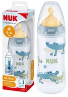 NUK fľaša 300ml latex 0-6m indikátor teploty