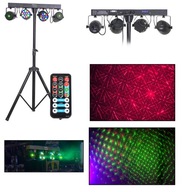 Sada osvetlenia 2x LASER 2x LED PAR statív Sada osvetlenia 2x LASER 2x LED PAR statív