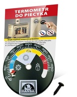 Hansa Magnetický teplomer do kozubovej pece Hansa Magnetický teplomer do kozubovej pece