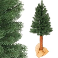 UMELÝ VIANOČNÝ STROMČEK NA SMREKOVOM KMENE POGUMANOM, 120CM UMELÝ VIANOČNÝ STROMČEK NA SMREKOVOM KMENE POGUMANOM, 120CM