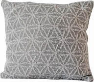 Vzorovaná obliečka na vankúš 40x40, boho etnická bavlna, sivá Vzorovaná obliečka na vankúš 40x40, boho etnická bavlna, sivá