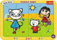 RÁMOVANÉ Puzzle 4 + 6 ELS 2v1 Kitten's HAPPY