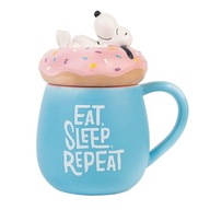 Darčekový hrnček s vrchnákom Snoopy Mug s potlačou 500ml pre kamarátku Darčekový hrnček s vrchnákom Snoopy Mug s potlačou 500ml pre kamarátku