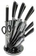 Sada oceľových nožov KNIVES ZILNER čierna v stojane Sada oceľových nožov KNIVES ZILNER čierna v stojane