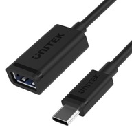 Kábel Unitek USB Type-C na USB-A samica 10 Gbps 60 W Kábel Unitek USB Type-C na USB-A samica 10 Gbps 60 W