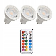 Sada 3 x GU10 RGB + neutrálna žiarovka s diaľkovým ovládaním Sada 3 x GU10 RGB + neutrálna žiarovka s diaľkovým ovládaním