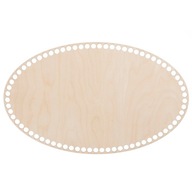Základné dno háčkovacieho košíka oválneho 23*38cm na 6mm bavlnenú šnúrku