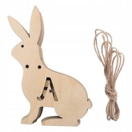 1 ks nedokončené štítky s ozdobami z králičieho dreva