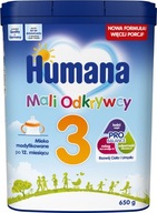 HUMANA 3 NÁSLEDNÉ MLIEKO PO 12 MESIACOCH 650 G HUMANA 3 NÁSLEDNÉ MLIEKO PO 12 MESIACOCH 650 G