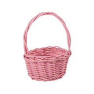 Veľkonočný prútený košík 17 cm pre deti ružový Veľkonočný prútený košík 17 cm pre deti ružový