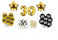 Sada 30 narodeninových balónov Tridsať dekorácií Sada 30 narodeninových balónov Tridsať dekorácií