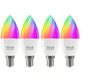 Nous P4 E14 RGB inteligentná LED žiarovka (4 balenia)