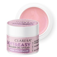 Claresa Soft & Easy Builder Gel 12 g - Ružové šampanské Claresa Soft & Easy Builder Gel 12 g - Ružové šampanské