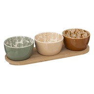 Snack set Rivi keramický bambus 30x10x6cm Snack set Rivi keramický bambus 30x10x6cm