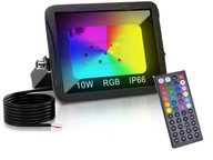 Vodotesné farebné halogénové svetlometné RGB LED fasádne svietidlo 10W diaľkové ovládanie